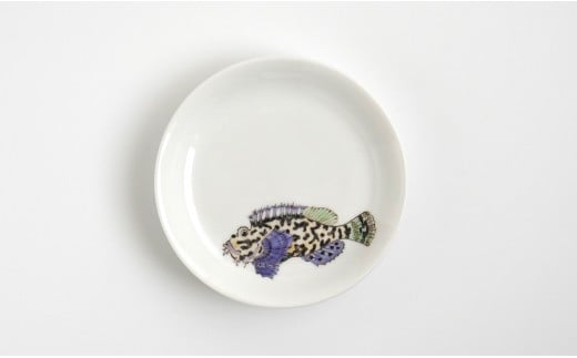 有田焼 魚文丸小皿 5枚 セット 【仁窯】小皿 取り皿 魚柄 5