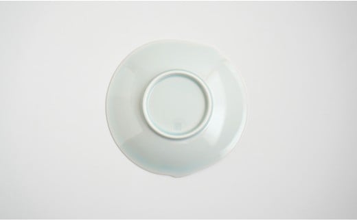 有田焼 青白磁稜線銘々皿 5枚組【貴好人】取皿 ケーキ皿 和