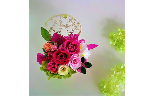 母の日の贈り物 プリザーブドフラワー ミルフルール・ロー