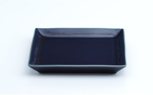 有田焼 色んな形の小皿 5点 セット（蒼×銀）【まるぶん】