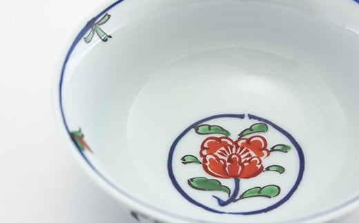 源右衛門窯 染錦牡丹丸紋 取鉢 器 食器 小鉢 鉢 サラダ鉢 有