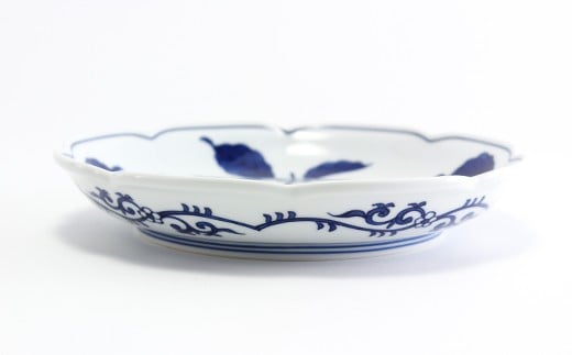 源右衛門窯 源右衛門窯 染付茄子絵 皿 器 食器 盛皿 飾り皿 