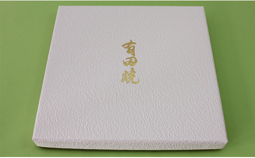 二宮閑山 有田焼染付マウスパッド たこ唐草紋様 A24-149