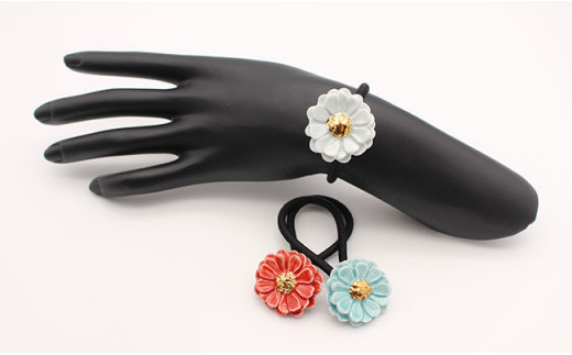 髪にアクセントプラス フラワーヘアゴム5個セット cocosara 