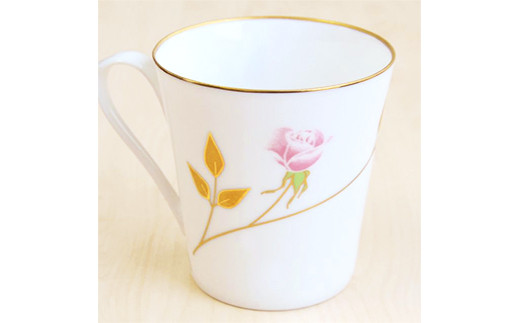 有田焼 薔薇 ペアマグカップ【香蘭社】マグカップ ホワイ