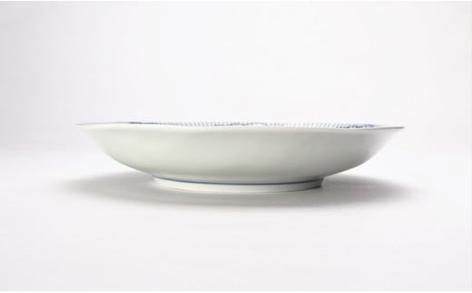 有田焼 染付花弁紋 6.5寸深皿 2枚セット【丸兄商社】食器 器