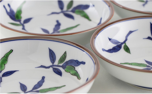 源右衛門窯 染錦胡椒絵 鉢 器 食器 取鉢 小鉢 サラダ鉢 有田