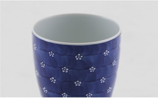 源右衛門窯 染付梅地紋 食器 梅柄 カップ フリーカップ 有