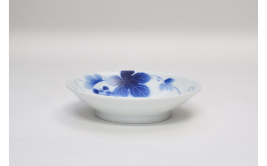 深川製磁 【有田焼】ブルーワイナリー　ペア盛鉢・取皿セ