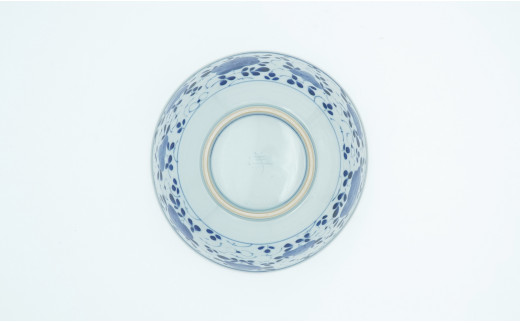 山口洋一工房 小花散し玉縁6寸鉢 有田焼 A40-99