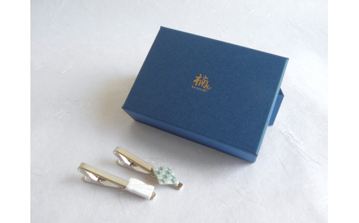 noji(楠 -kusunoki-) 有田焼ネクタイピン2個セット A12-217