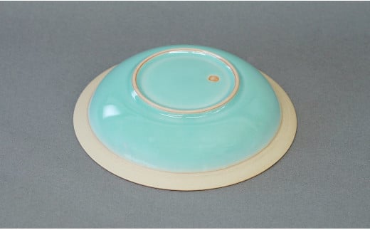 有田焼 翡翠リム皿 大 23.5cm【梶原大敬 茂正工房】器 うつわ