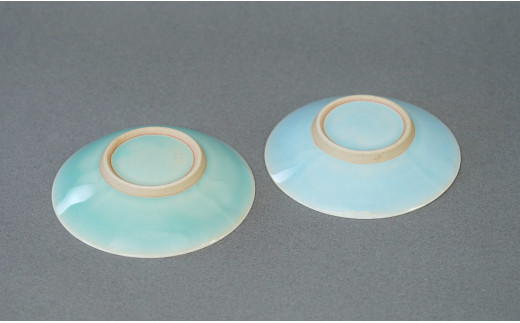 有田焼 翡翠天青小皿 2色セット【梶原大敬 茂正工房】器 う