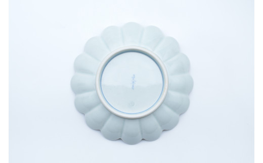 有田焼 文青 錦菖蒲 菊形6.5寸皿 18cm【まるぶんオリジナル】