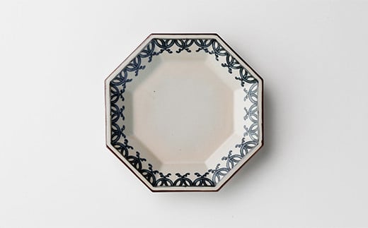 有田焼 徳幸窯 古染付八角皿 2枚セット【ヤマト陶磁器】食