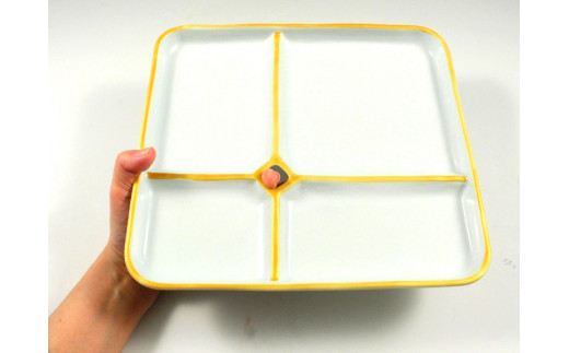 有田焼 One Plate 1+3 椿(赤) 三光堂 皿 食器 A24-62