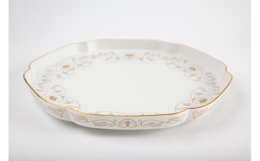 有田焼 其泉 プレート 24.5cm 金 白金 ペア【賞美堂本店】食