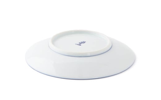 源右衛門窯 染錦間取水玉 銘々皿 ケーキ皿 デザート皿 ポッ