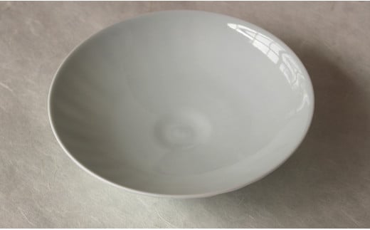 現代の名工 矢鋪與左衛門作【白磁しのぎ手 透過夏茶碗】有