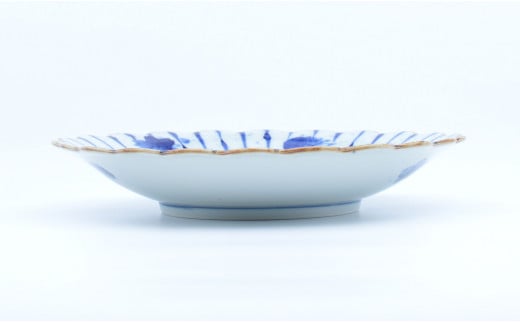 有田焼 十草花散らし 8寸盛皿 24.5cm 2枚セット【まるぶん】