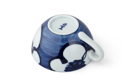 源右衛門窯 染付梅絵 スープ碗 有田焼 器 食器 皿 デザート