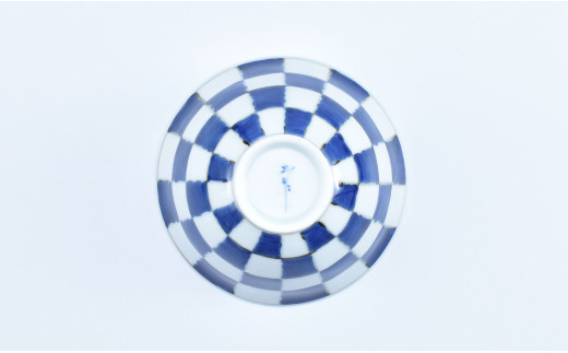 有田焼 市松 ASA飯碗 ペア【まるぶん】食器 器 うつわ 磁器 