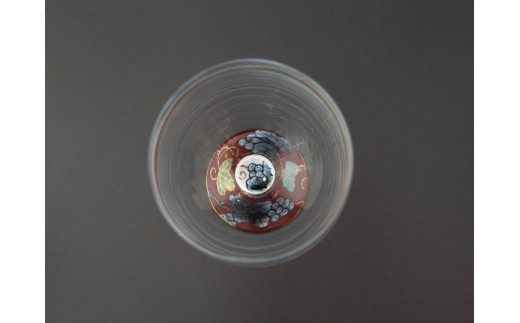 有田焼 ハイレッグ ペアワイングラス (小) 赤葡萄 / 青葡萄