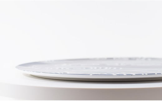 有田焼 盛り付けたくなる大皿！錦銀渦紋 (うずもん) 30cm プ