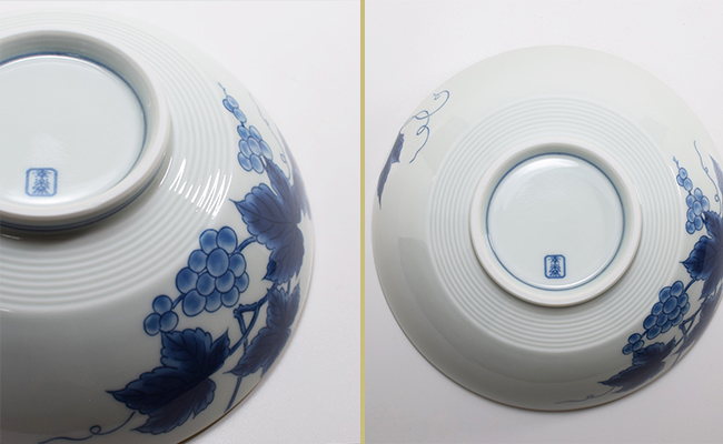 好評の浅麺鉢の新柄が登場！ 染付文様葡萄絵 AritaBOWL 有田