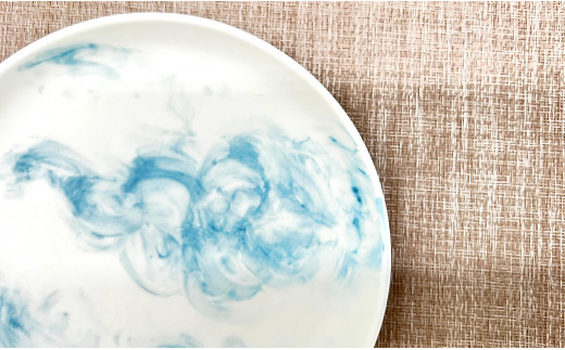 ARITAYAKI MUTSU 空（ブルー）17.5cm プレート・ボウル ペアセッ