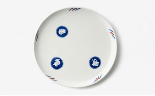 有田焼 月見うさぎ ペア楕円プレート【深川製磁】食器 器 