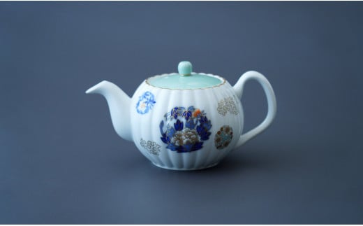 有田焼 金ミル花丸紋・二人用 茶器 セット【香蘭社】食器 