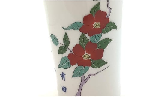 有田焼 Traveling Tumbler / Arita トラベリングタンブラー 赤絵 椿