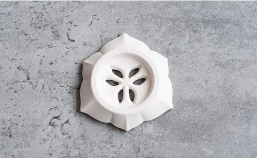 有田焼 切り紙作家とコラボ 樹葉蕾花 レスト 3個 セット (パ