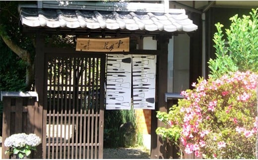 有田焼 雪輪皿 22cm〈山茶花文〉【赤絵白磁硯処 雪月花】食