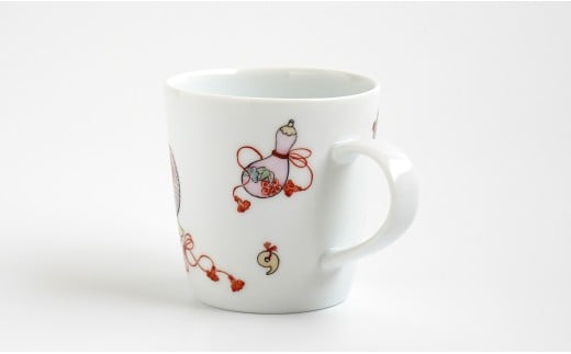 有田焼 吉祥文マグカップ 【仁窯】 マグカップ 吉祥文様 縁