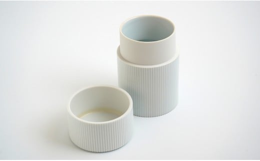 有田焼 白磁 鎬(しのぎ）茶器セット【李荘窯業所】食器 器 