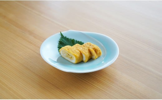 有田焼 青白磁稜線銘々皿 5枚組【貴好人】取皿 ケーキ皿 和