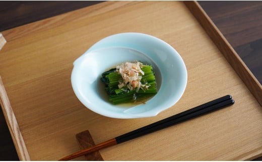 有田焼 青白磁稜線小鉢 5枚組 【貴好人】取鉢 小鉢 シンプ