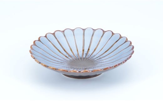 有田焼 色んな形の小皿 5点 セット（蒼×銀）【まるぶん】