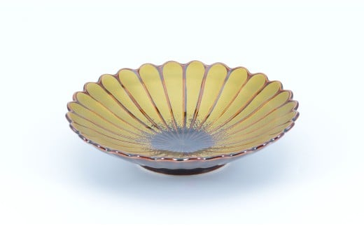 有田焼 色んな形の小皿 5点 セット（錆×金）【まるぶん】