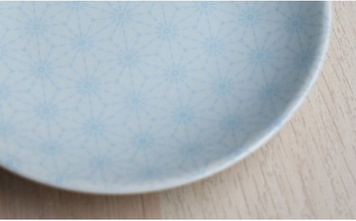 有田焼 かわいい色の麻の葉小皿 4枚セット【まるぶん】く