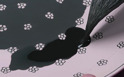 源右衛門窯 染付梅地紋 皿 食器 盛皿 器 プレート 梅地紋 有