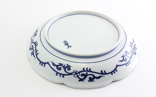 源右衛門窯 源右衛門窯 染付茄子絵 皿 器 食器 盛皿 飾り皿 