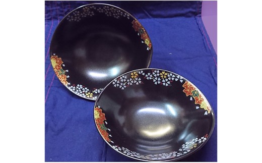 黒マットのサラダボール大・小セット 九州特産品販売 A12-16