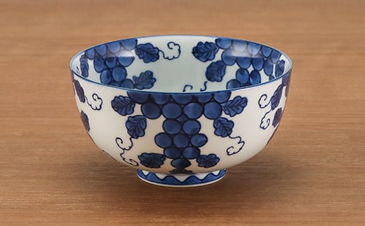 源右衛門窯 染付葡萄絵 麺鉢 器 食器 鉢 盛鉢 どんぶり ボウ