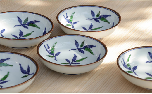 源右衛門窯 染錦胡椒絵 鉢 器 食器 取鉢 小鉢 サラダ鉢 有田