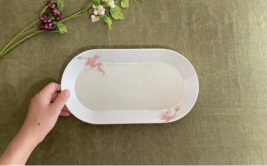 組める有田焼 煌めく木蓮花 プレート皿 小 【田清窯】 A24-15