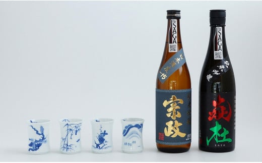 宗政酒造 宗政純米吟醸酒-15・純米吟醸酒 炎杜 四季杯セッ
