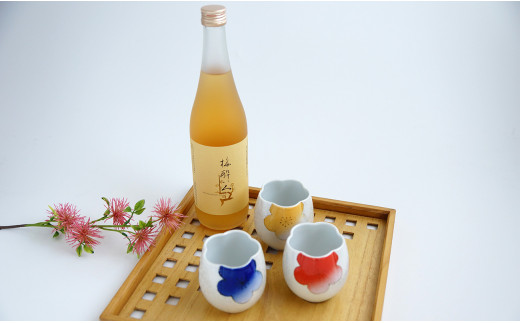 宗政酒造 梅酒 梅酔い人 香梅杯（青梅・赤梅・黄梅）セッ